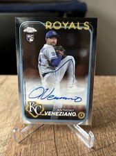 2024 Topps Chrome Anthony Veneziano Rookie Autotographs RC Kansas City Royals