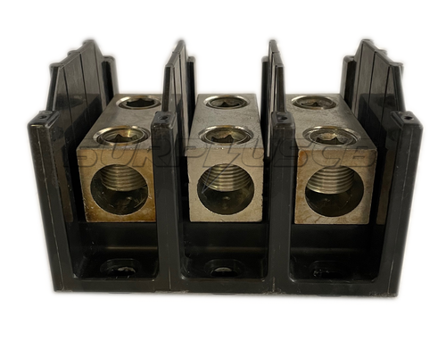 Eaton/Bussmann 16306-3 Power Splicer Block, 380 Amp, 3-Pole, 600Vac, 500-6 Cu/Al - Picture 4 of 6