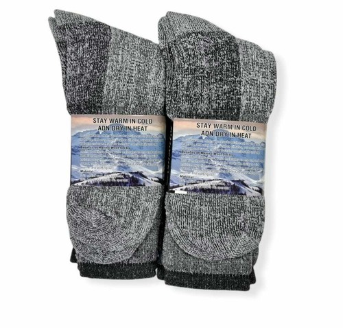 Mens Thick Heavy Duty Wool Blend Work Hiking Boot Socks Winter Warm Thermal - Picture 2 of 3