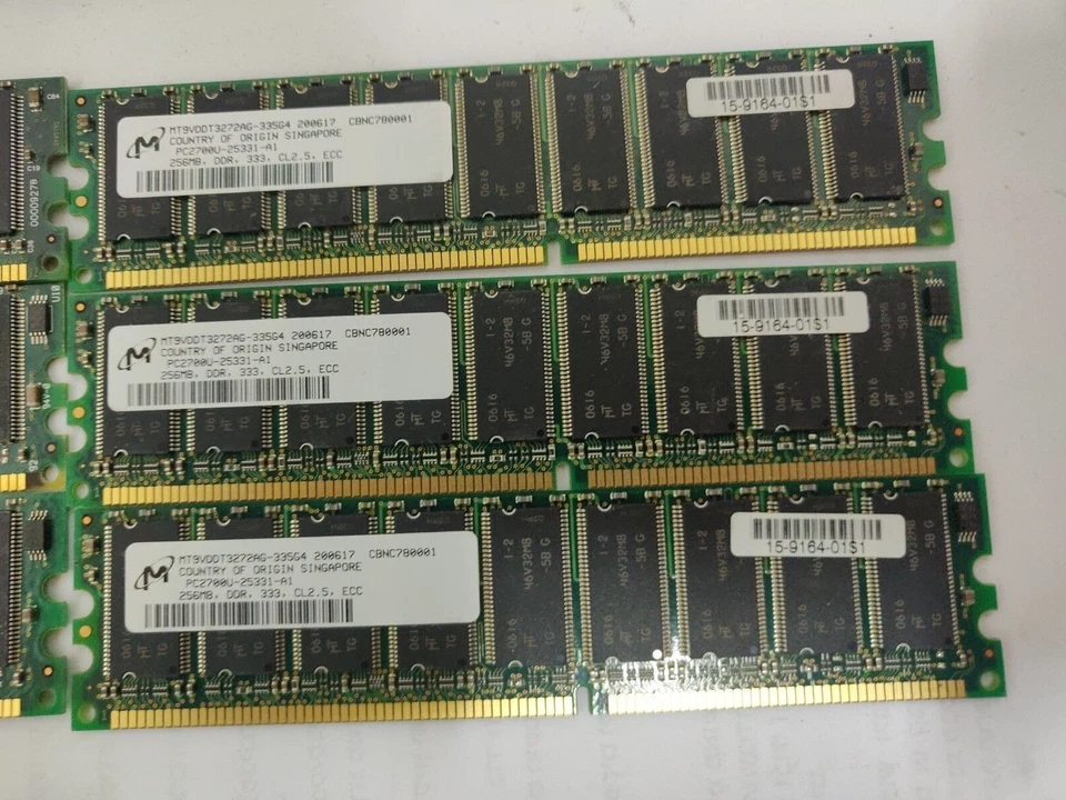 6x Cisco 15-9164-01 256MB PC2700U Memory Modules for ASA5510 ASA5520 ASA5540  - Image 3 of 3