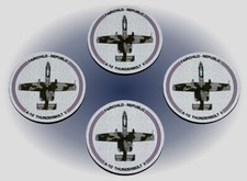 A-10 Thunderbolt II Coaster Set - Made in the USA