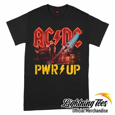 ac dc power up t shirt