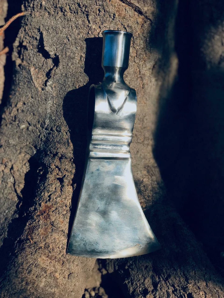 MDM Hermosa Cabeza de Hacha Vikinga Tomahawk Hecha a Mano Regalo de Navidad, Paquete de Regalo AX Foto 4 de 4