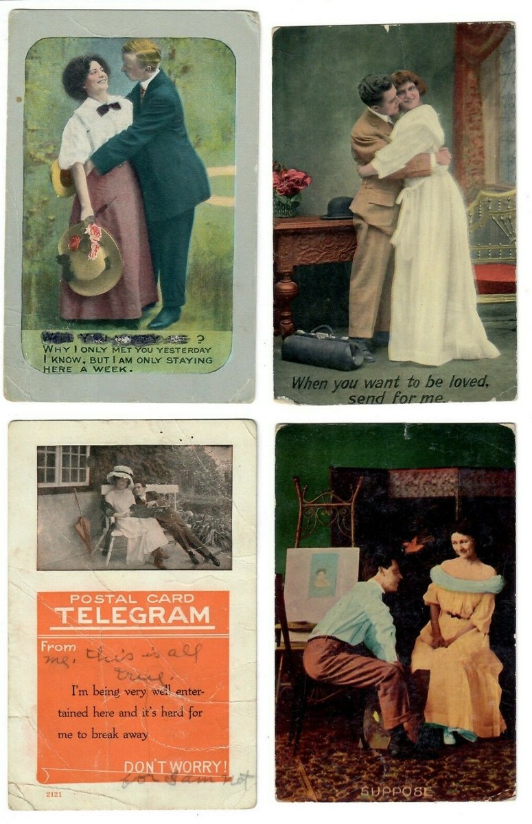 黄昏の美男 美女 ANTIQUE POSTCARD COLLECTION 黄昏の美男 美女