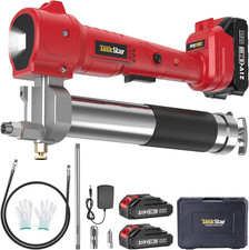 Electric Grease Gun Cordless10000 PSI, Grease Gun Kit with 2&times;2.0Ah Batteries & C