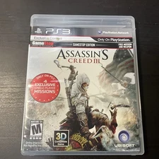 ASSASSIN'S CREED III PLAYSTATION 3 PS3 With Manual