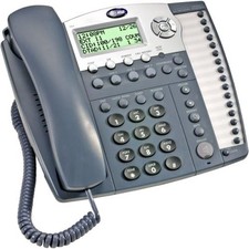 ATT 984 4-Line Caller ID Phone w/ Answering Machine  Power Supply Refurbished 