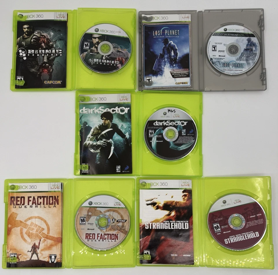 Лот товаров Xbox 360: Dark Sector Lost Planet Red Faction Bionic Commando Stranglehold - Изображение 4 из 4
