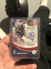 2017 A44 Panini Jake Elliott Auto – Adam Bisnowaty Signature Error – Eagles  🦅