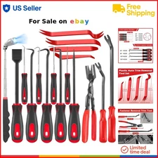 17 Pcs Pick Hook Set Metal Tools for Automotive Electronics Trim Removal