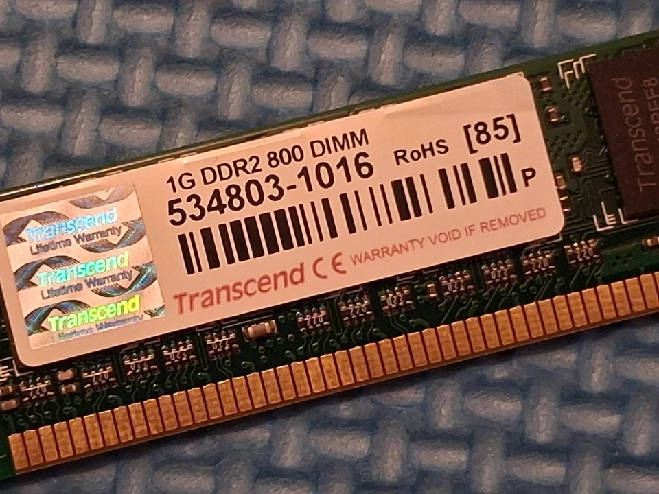1 GB Transcend PC2-6400 ddr2 memory ram desktop - Image 2 of 3