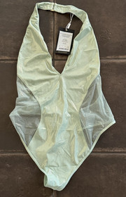 NWT Maison Close Minuit Wireless Plunge One-Piece Swimsuit Size USA 8 $169