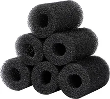 AQUANEAT 6-Pack Pre-Filter Sponge for Aquarium Shrimp Fry 1.8"D X 3.2"H, 0.8" 