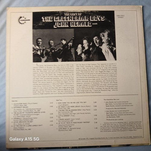 The Greenbriar Boys/John Herald- The Best Of - LP Vinyl Album - - Picture 2 of 9