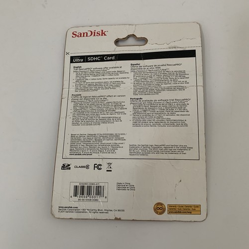 SanDisk Ultra SDHC Card 8GB Class 6 distressed packaging - Picture 4 of 5