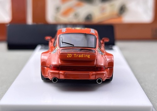 FS 1:64 Orange RWB 964 #24 Classic Sports Model Diecast Metal Car - Picture 6 of 9