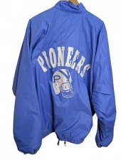Vintage Russell Athletic Jacket Large Cros-Lex Football 90s USA Windbreaker Blue