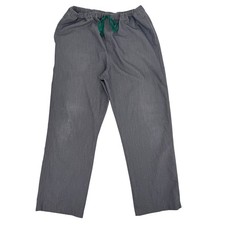 FIGS Scrub Pants Women L Gray Technical Collection Elastic Soft Waist Drawstring