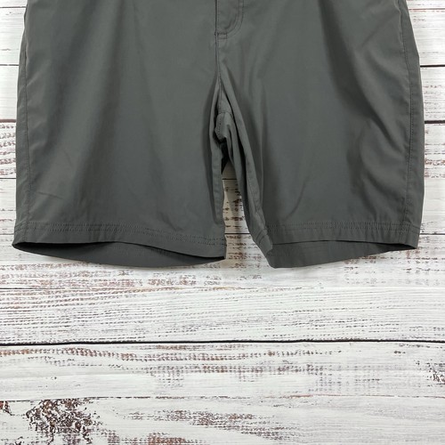 Eddie Bauer Shorts Womens Size 14 Gray Travex Nylon Blend Pockets Hiking Chino - Picture 3 of 14