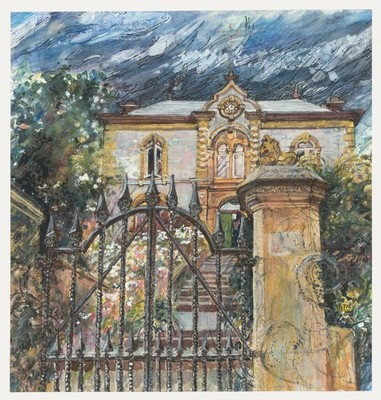 Norah K. Rogerson - 20. Jahrhundert Aquarell, Bagshaw Hall, Tideswell.