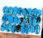 132CTS AAA Spiderweb Turquoise Oval Blue Untreated Top Arizona Gemstone Lot 5Pcs