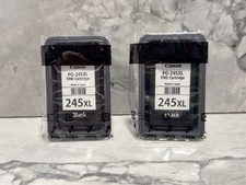 Lot of 2 Genuine Canon PG-245XL Black Ink Cartridges Sealed