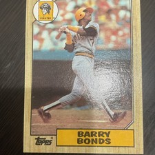 Topps 1987 Barry Bonds #320 Pittsburgh Pirates Baseball Card Vintage MLB