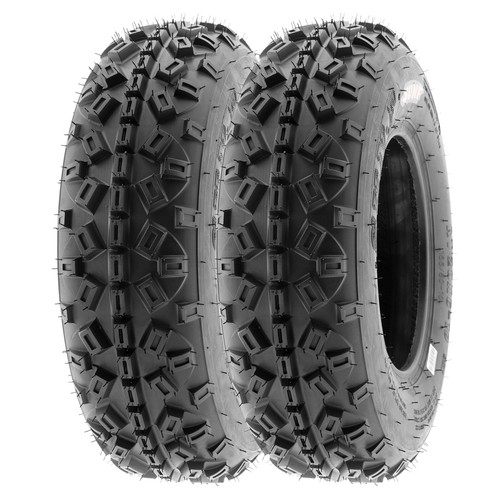 SunF 21x6-10 ATV UTV Tire 21x6x10 Knobby 6 PR A035 - Pair of 2 - Bild 1 von 12