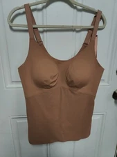 Honeylove Shapewear Liftwear Tank Cami, Size 2X, Adjustable Sand Tummy Control 