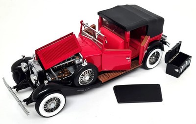 1929 Rolls Royce Phantom I Cabriolet De Ville Red in 1:24