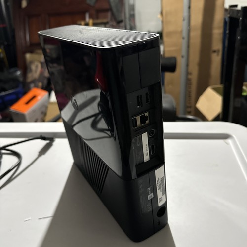 Microsoft Xbox 360 E 250GB Game Console - Black TESTED - Controller Paddle - Picture 3 of 6