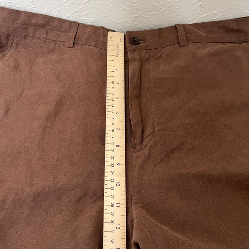 Polo Ralph Lauren Pants Mens 33x30 Brown Linen Silk - Picture 7 of 17