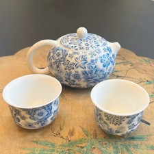 Vintage Porcelain Tea Set for 2 People