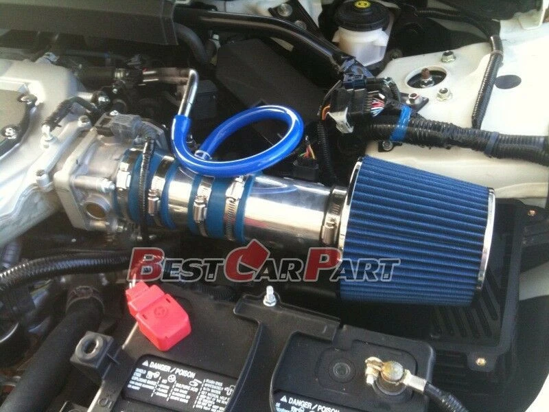 Kit de entrada de ar BCP RW AZUL para 2008-2012 Accord & CrossTour 3.5 V6 TL Ram + filtro - Imagem 3 de 4