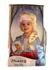Frozen 2 Elsa Child Wig Blonde Queen Disney Halloween Costume NIP