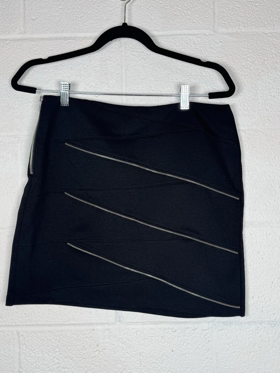 Jupe Plissée Inversée Femme à Carreaux Noir Et Crème - Essentials By ABS, Taille 4, Genoux