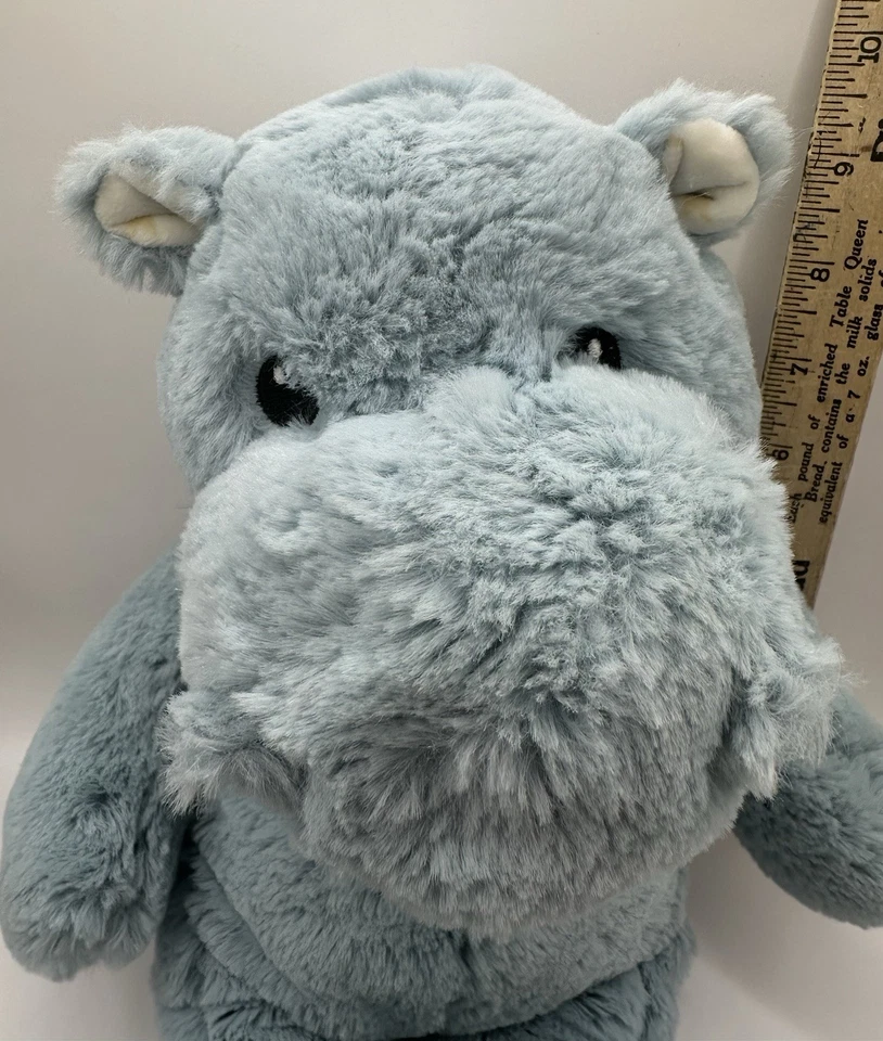 Juguete de peluche suave Cloud B Dreamy Hugginz Hippo animal de peluche azul 13"" Foto 4 de 4