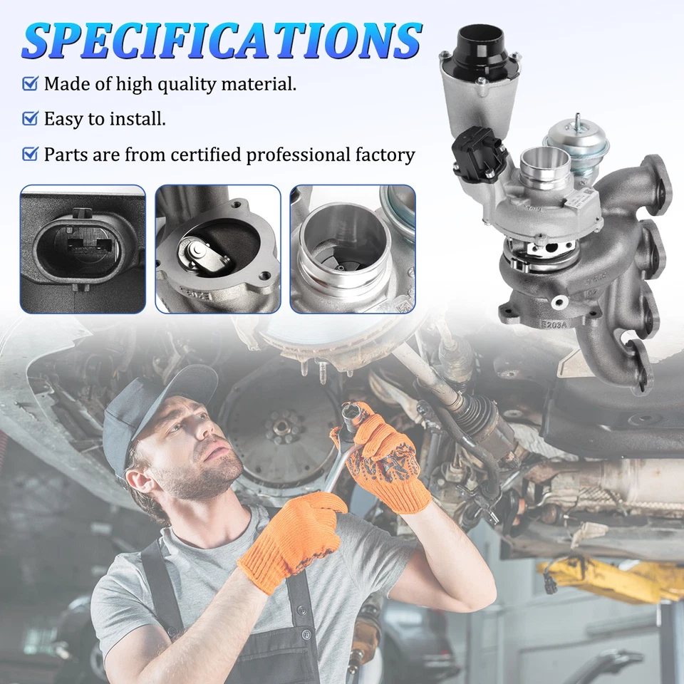 Turbocharger M271DE18AL for Mercedes-Benz C-Class E-Class SLK250 Infiniti AL0065 Foto 4 de 4