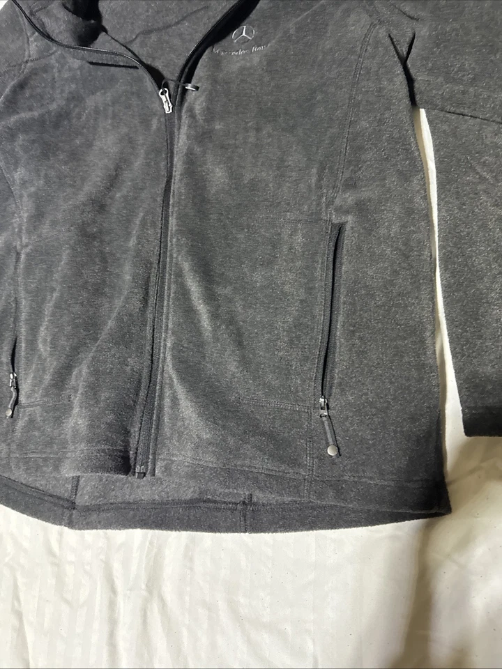 Chaqueta MERCEDES BENZ of Encino Grande Negra Para Hombre Poliéster Cremallera Talla Grande Foto 4 de 4