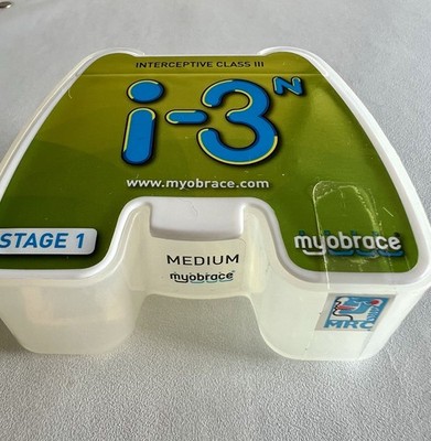 Myobrace i-3N Stage 1 ortho trainer nasal breathing size M CLEAR Authentic