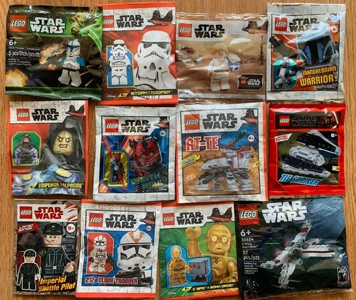 LEGO Star Wars Foil Pack Paper Bag Set Limited Edition Minifigures Lot -YOU PICK