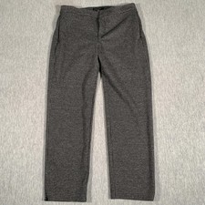 Banana Republic Pants Womens 10 Gray Check Straight Leg Lined Stretch Dressy