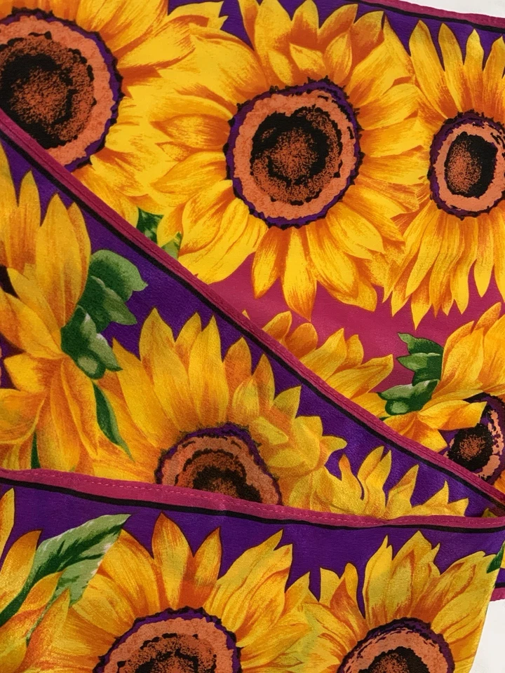 Bufanda para mujer ADRIENNE VITTADINI M.I.Japan multicolor flor seda 11"/51" PEC Foto 3 de 4