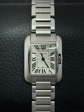 2016 Cartier Tank Anglaise Small Silver Dial Steel Ladies Watch W5310022