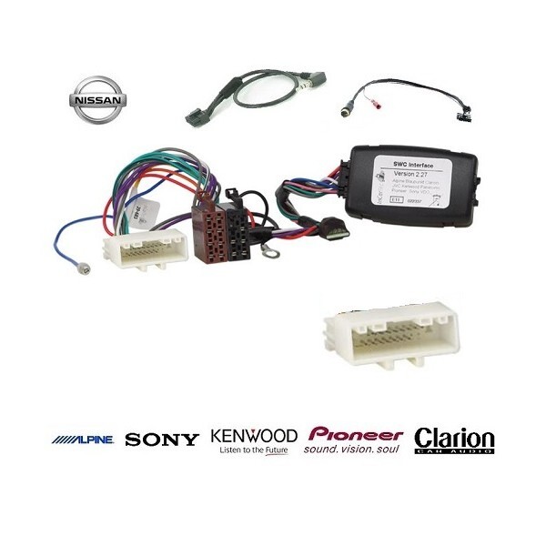 Interface commande au volant Nissan 370Z amplifiée pour poste Clarion