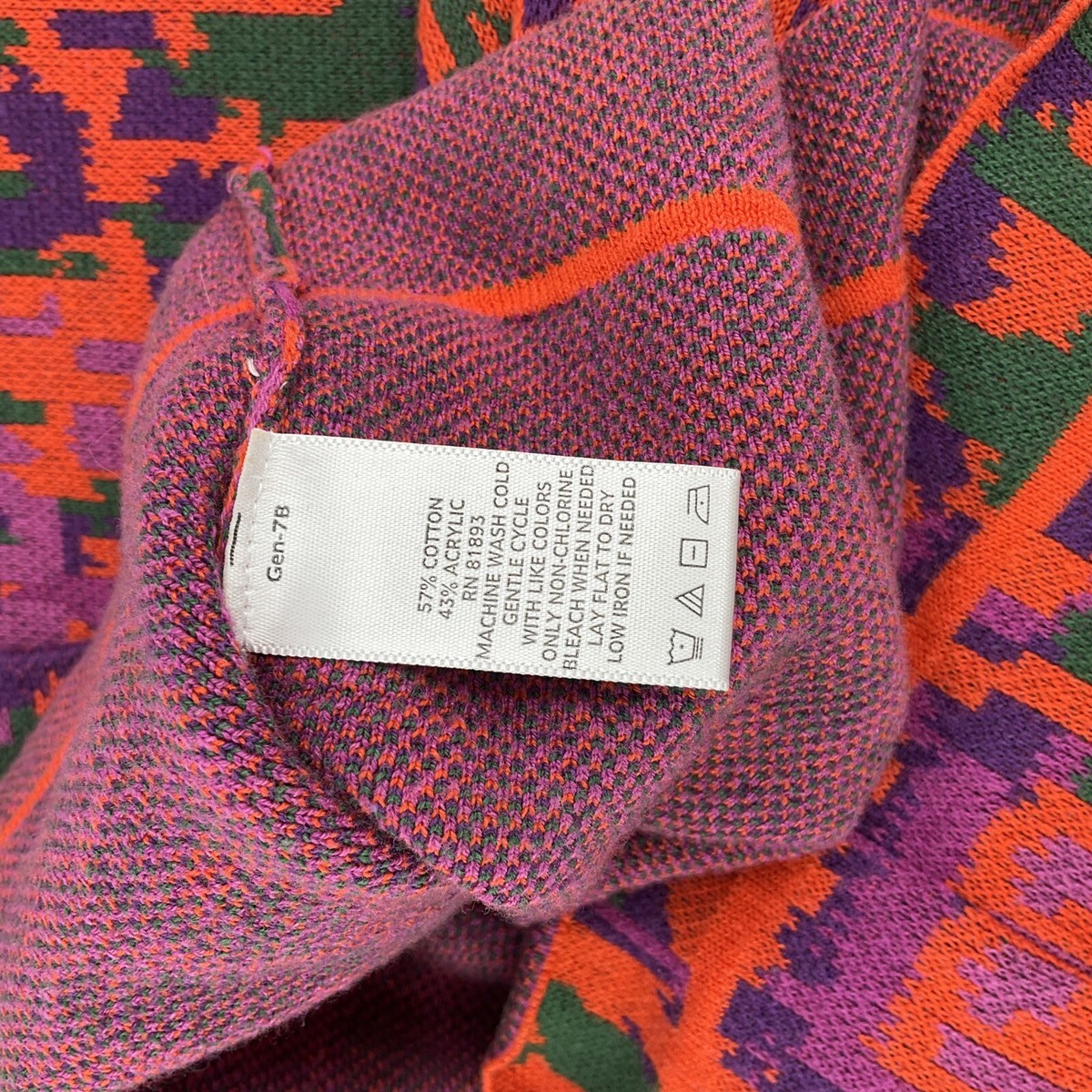 Isaac Mizrahi Live! Women Sz XXS Jacket Purple Orange Green Bright