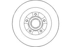 BREMSSCHEIBE HINTEN FÜR RENAULT GRAND SCENIC III 09> NBD1783 - Bild 1 von 1