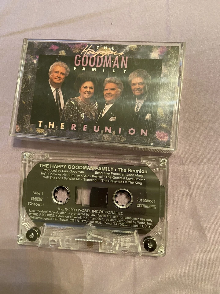 THE HAPPY GOODMAN FAMILY Reunion Cassette Tape Christian Music 1990 vintage - Image 2 of 4