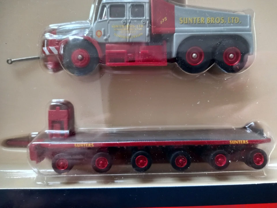 CORGI TRACKSIDE DG198014 1/76 SCAMMELL CONTRACTOR LOW LOADER SUNTER BROS NEUF - Photo 3/4