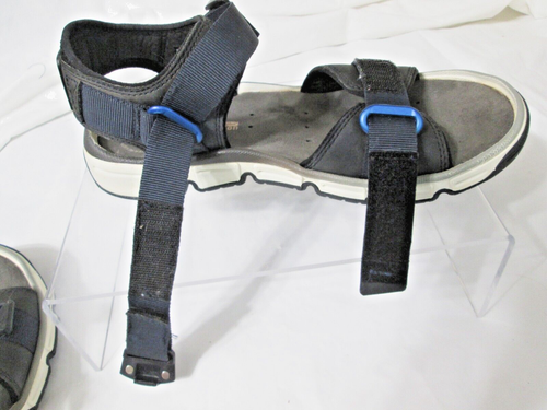 Clarks Men's sz 8 or EU 41 "Explore Part" Black Nubuck Sport Sandal EUC - Picture 14 of 14